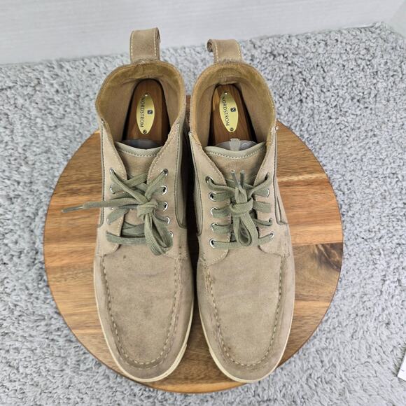 Cole Haan Mens 11M Tan Suede Leather Lace Up Moc Toe Casual Daily Chukka Boots main image 7